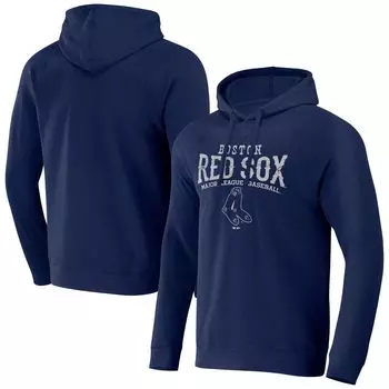 Мужская коллекция Darius Rucker от Fanatics Navy Boston Red Sox вафельного цвета пуловер с капюшоном реглан