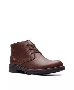 Мужская коллекция кожаных ботинок чукка Morris Peak Clarks, коричневый