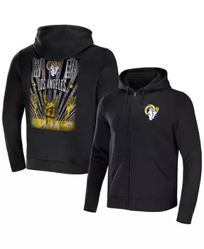 Мужская коллекция nfl x darius rucker by black los angeles rams rocker с капюшоном на молнии во всю длину Fanatics, черный