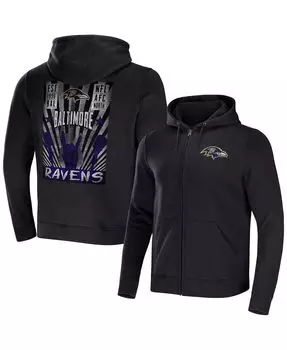Мужская коллекция nfl x darius rucker от black baltimore ravens rocker с капюшоном на молнии во всю длину Fanatics, черный