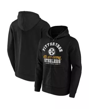 Мужская коллекция nfl x darius rucker от black pittsburgh steelers slub с капюшоном на молнии во всю длину Fanatics, черный