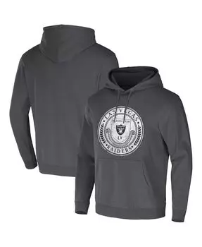Мужская коллекция nfl x darius rucker от charcoal las vegas raiders выстиранный пуловер с капюшоном Fanatics, мульти