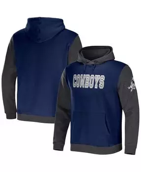 Мужская коллекция nfl x darius rucker от navy, темно-серый пуловер с капюшоном dallas cowboys с цветными блоками Fanatics, мульти