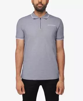 Мужская комфортная рубашка поло с воротником на молнии X-Ray, мульти