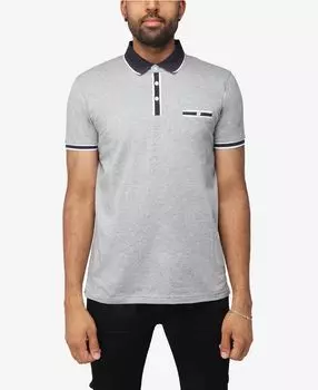 Мужская комфортная рубашка-поло с воротником-стойкой X-Ray