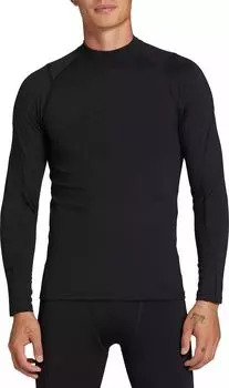 Мужская компрессионная рубашка с воротником-стойкой и длинными рукавами Dsg для холодной погоды, черный