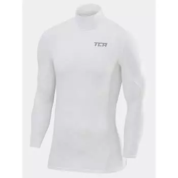 Мужская компрессионная рубашка SuperThermal с длинными рукавами и воротником стойкой Tca, цвет weiss