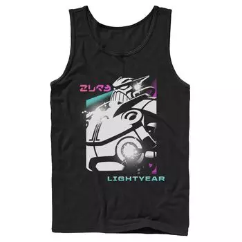 Мужская контрастная майка Disney/Pixar Lightyear Emperor Zurg Graffiti Licensed Character