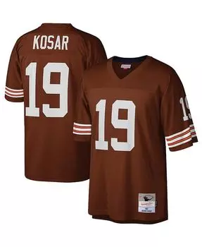 Мужская копия джерси Bernie Kosar Brown Cleveland Browns Legacy Replica Mitchell & Ness, коричневый