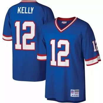 Мужская копия джерси Mitchell & Ness Jim Kelly Royal Buffalo Bills Legacy