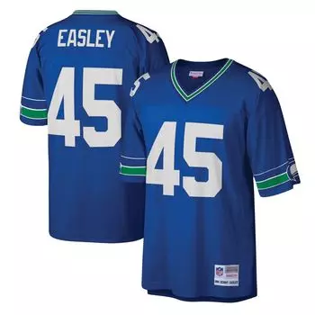 Мужская копия джерси Mitchell & Ness Kenny Easley Royal Seattle Seahawks Legacy