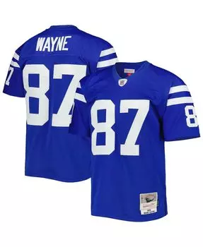 Мужская копия джерси reggie wayne royal indianapolis colts 2006 legacy Mitchell & Ness