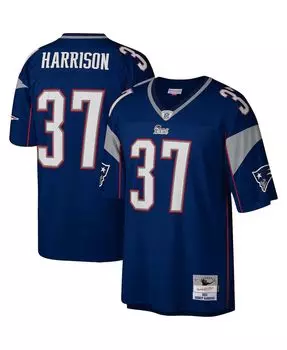 Мужская копия джерси rodney harrison navy new england patriots legacy Mitchell & Ness, синий
