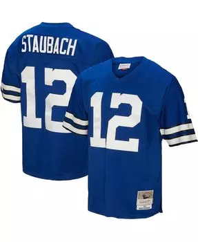 Мужская копия джерси Roger Staubach Royal Dallas Cowboys 1971 Legacy Mitchell & Ness