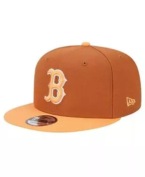Мужская коричневая двухцветная кепка Boston Red Sox Spring Color 9FIFTY Snapback New Era, коричневый