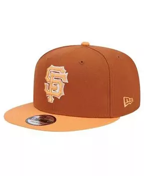Мужская коричневая двухцветная кепка San Francisco Giants Spring Color 9FIFTY Snapback New Era, коричневый