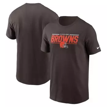Мужская коричневая футболка Cleveland Browns Muscle Nike