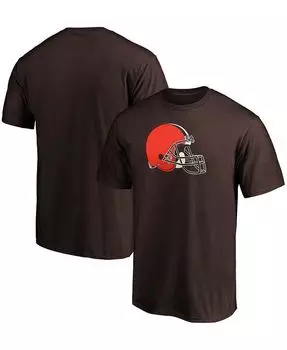 Мужская коричневая футболка с логотипом Cleveland Browns Primary Team Fanatics, коричневый
