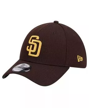 Мужская коричневая кепка San Diego Padres Active Pivot 39Thirty Flex New Era, коричневый