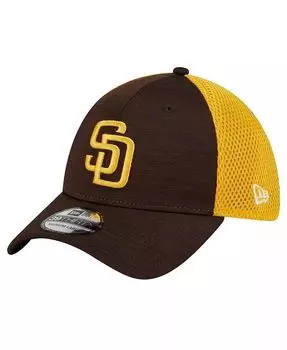 Мужская коричневая кепка San Diego Padres Neo 39THIRTY Flex New Era, коричневый