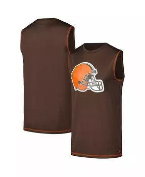 Мужская коричневая майка Cleveland Browns New Era, коричневый