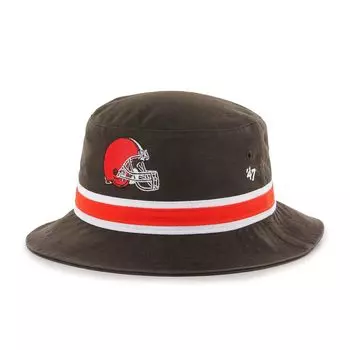 Мужская коричневая панама с логотипом '47 Cleveland Browns в полоску