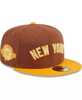 Мужская коричневая приталенная кепка New York Yankees Tiramisu 59FIFTY New Era, коричневый