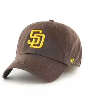 Мужская коричневая приталенная шляпа с логотипом San Diego Padres Franchise '47 Brand