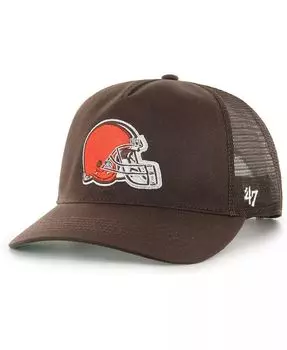 Мужская коричневая регулируемая кепка Cleveland Browns с сеткой Hitch Trucker '47 Brand, коричневый