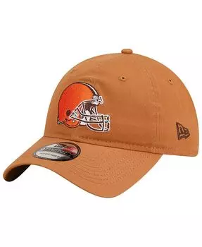 Мужская коричневая регулируемая шапка Cleveland Browns Core Classic 2.0 9TWENTY New Era