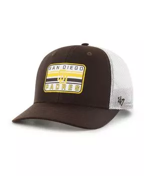Мужская коричневая регулируемая шляпа San Diego Padres Drifter Trucker '47 Brand