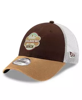 Мужская коричневая регулируемая шляпа Snapback Kevin Harvick Busch Dog Brew Trucker 9FORTY New Era