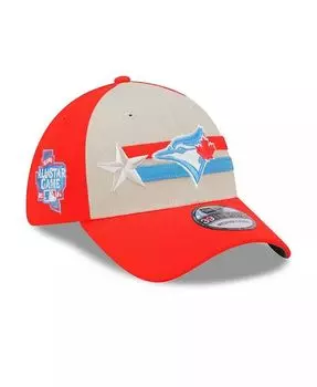 Мужская коричнево-коралловая кепка Toronto Blue Jays Матча всех звезд MLB 2024 39THIRTY Flex Hat New Era, мультиколор