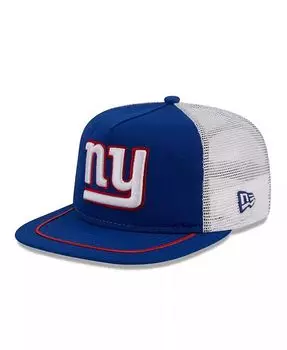 Мужская королевская белая кепка New York Giants Original Classic Golfer Snapback New Era, синий