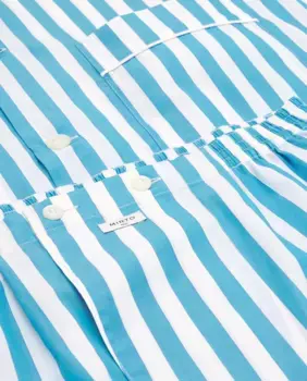 Мужская короткая пижама из хлопка Mirto, бирюзовый