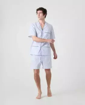 Мужская короткая тканевая пижама Kiff-Kiff, белый