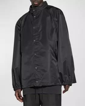 Мужская короткая ветровка с тесьмой Balenciaga