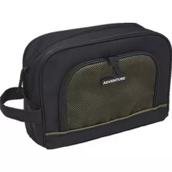 Мужская косметичка черно-оливковая Travel Collection, 1 шт.
