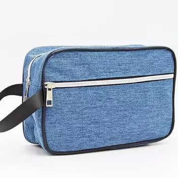 Мужская косметичка с ручкой, темно-синяя, Inny producent