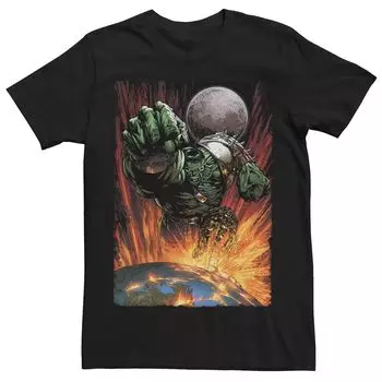 Мужская космическая футболка Marvel Hulk Planet Smash Licensed Character