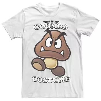 Мужская костюмированная футболка Nintendo Super Mario This Is My Goomba Licensed Character