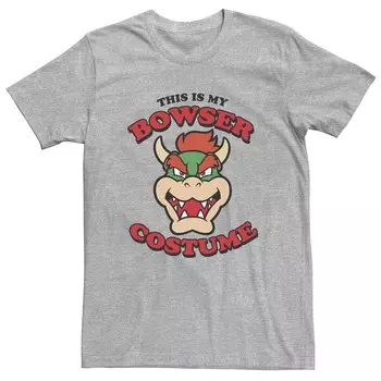 Мужская костюмированная футболка Nintendo This Is My Bowser Licensed Character, цвет Athletic Heather