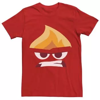 Мужская костюмная футболка Disney Inside Out Angry Big Face Licensed Character
