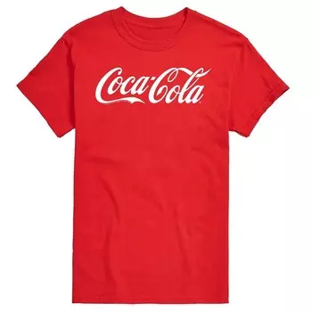 Мужская костюмная футболка с логотипом Coca-Cola и графическим рисунком Licensed Character, красный