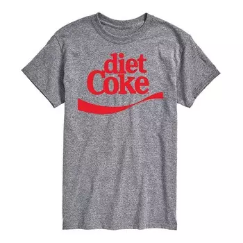 Мужская костюмная футболка с логотипом Coca-Cola и графическим рисунком Licensed Character, цвет Gray Diet Coke
