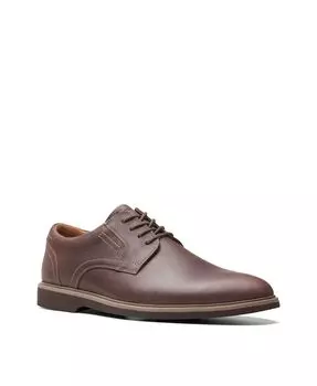 Мужская кожаная обувь на шнуровке Malwood Collection Clarks, цвет Dark Brown Leather