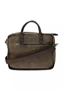 Мужская кожаная сумка для ноутбука на молнии LERROS, цвет Granite
