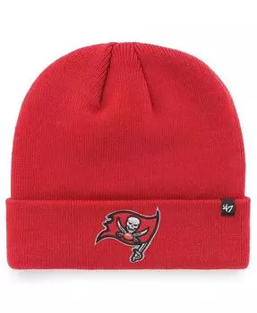 Мужская красная базовая вязаная шапка Tampa Bay Buccaneers с манжетами '47 Brand, красный
