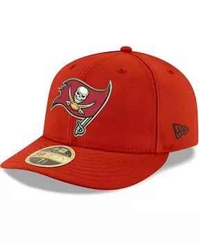 Мужская красная бейсболка Tampa Bay Buccaneers Omaha Low Profile 59FIFTY приталенная командная кепка New Era