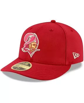 Мужская красная бейсболка Tampa Bay Buccaneers Omaha Throwback Low Profile 59Fifty New Era